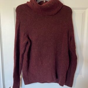 Babaton Rich Burgundy Cowl Neck Sweater